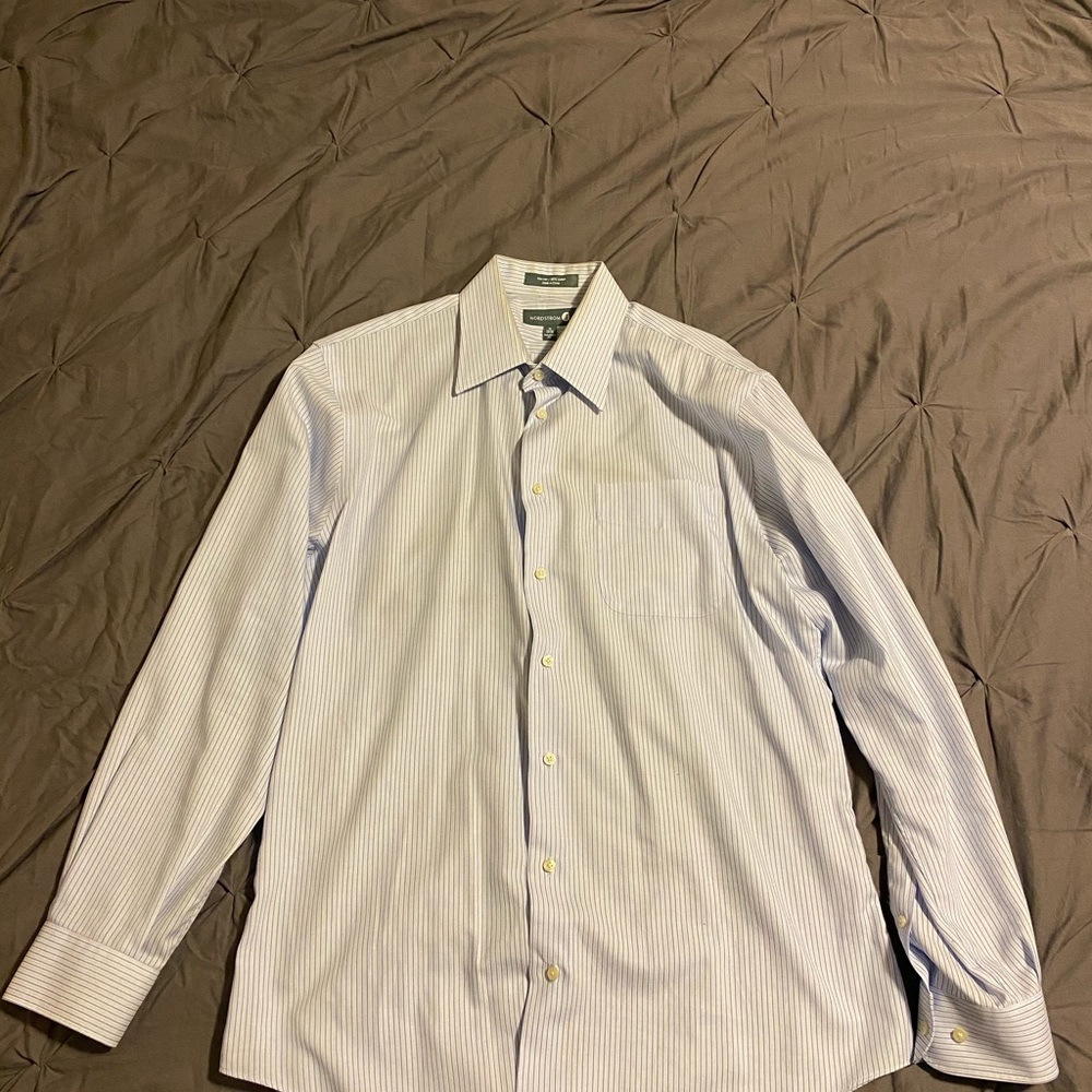 Nordstrom 16/34-35 L Long Sleeve Button Up